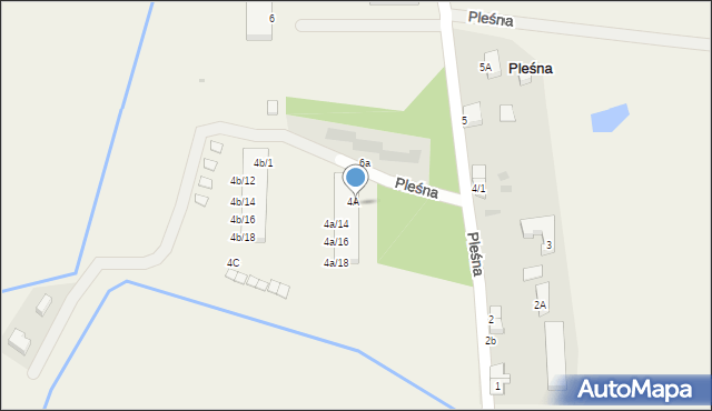 Pleśna, Pleśna, 4a/3, mapa Pleśna