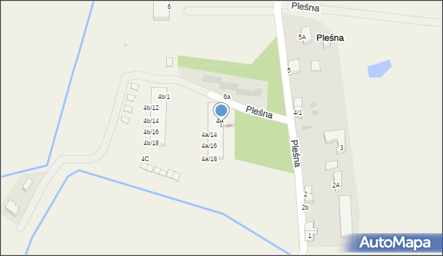 Pleśna, Pleśna, 4a/4, mapa Pleśna