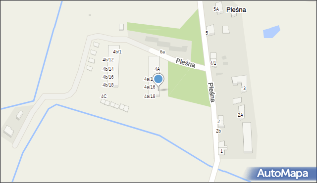 Pleśna, Pleśna, 4a/8, mapa Pleśna