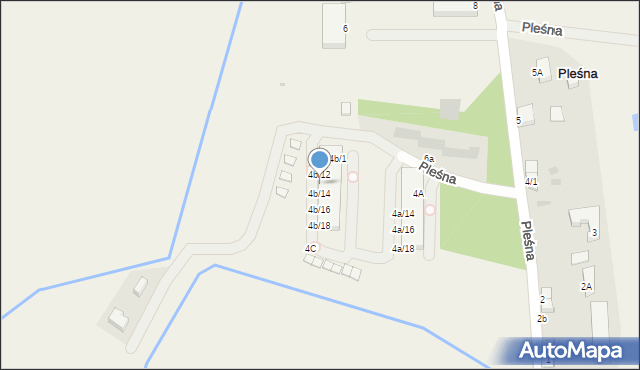 Pleśna, Pleśna, 4b/13, mapa Pleśna
