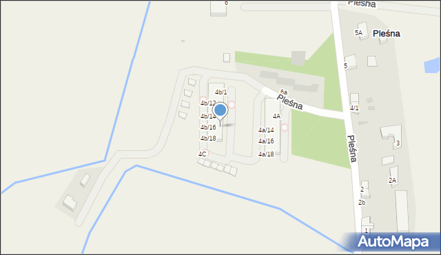 Pleśna, Pleśna, 4b/7, mapa Pleśna