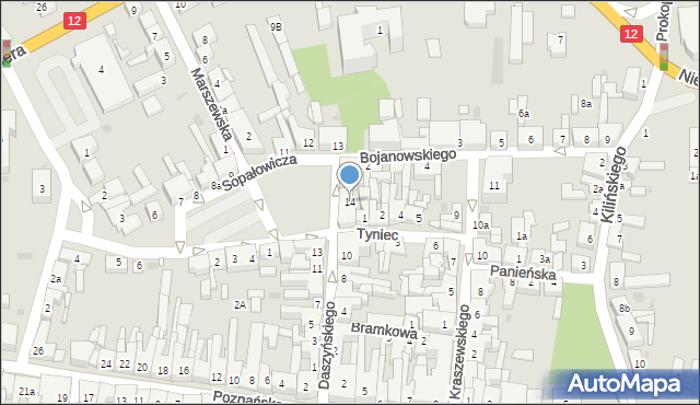 Pleszew, Plac Powstańców Wielkopolskich, 14, mapa Pleszew