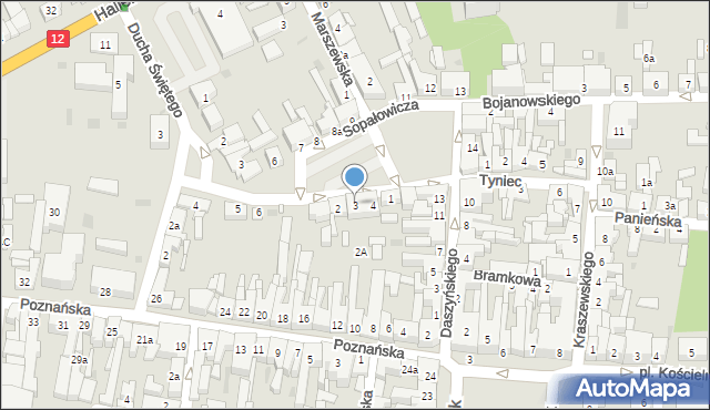 Pleszew, Plac Powstańców Wielkopolskich, 3, mapa Pleszew