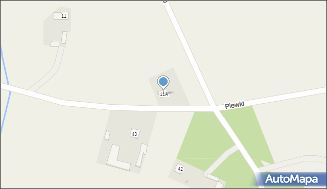 Plewki, Plewki, 11A, mapa Plewki