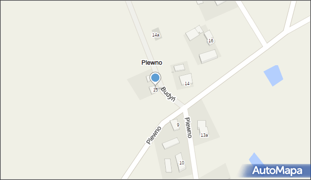 Plewno, Plewno, 15, mapa Plewno