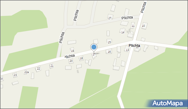 Plichta, Plichta, 17, mapa Plichta