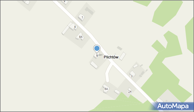 Plichtów, Plichtów, 6, mapa Plichtów
