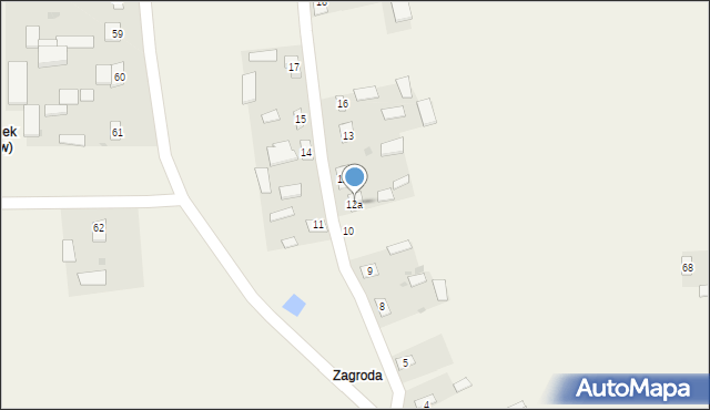 Plisków, Plisków, 12a, mapa Plisków