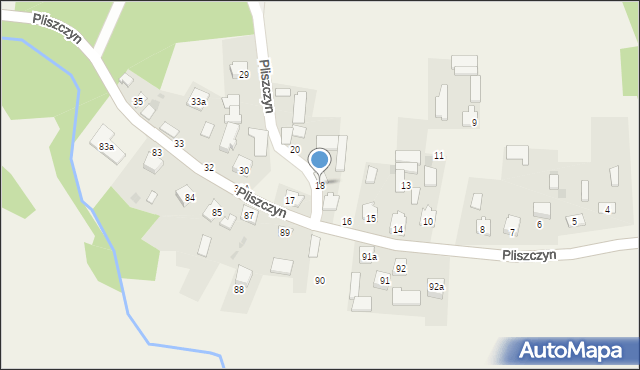 Pliszczyn, Pliszczyn, 18, mapa Pliszczyn