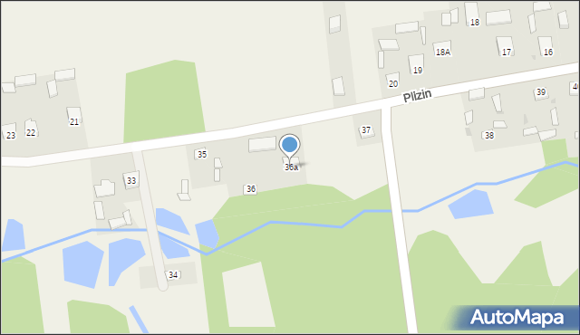 Plizin, Plizin, 36a, mapa Plizin