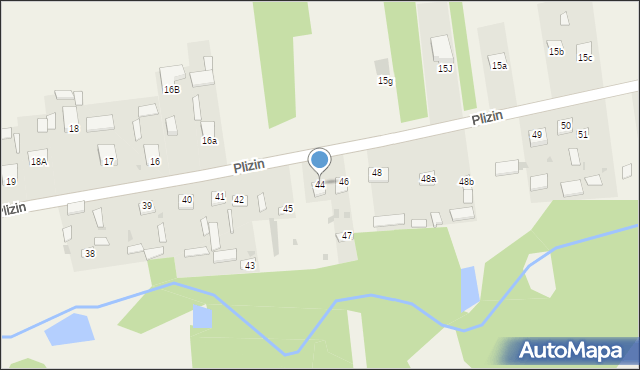 Plizin, Plizin, 44, mapa Plizin