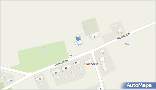 Płochocin, Płochocin, 9, mapa Płochocin