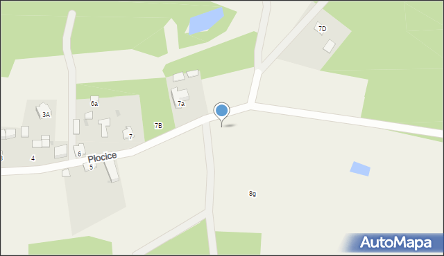 Płocice, Płocice, 5a, mapa Płocice