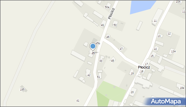 Płocicz, Płocicz, 45, mapa Płocicz