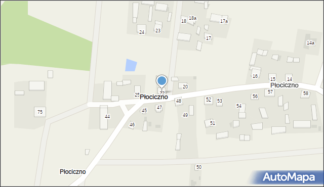 Płociczno, Płociczno, 22, mapa Płociczno