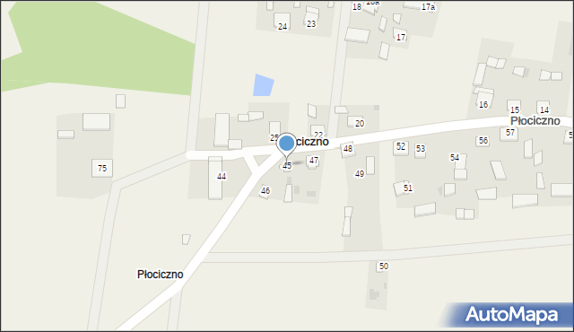 Płociczno, Płociczno, 45, mapa Płociczno