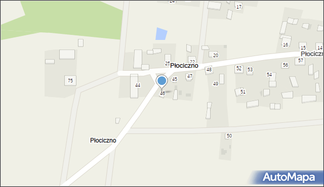 Płociczno, Płociczno, 46, mapa Płociczno
