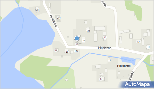 Płociczno, Płociczno, 17, mapa Płociczno