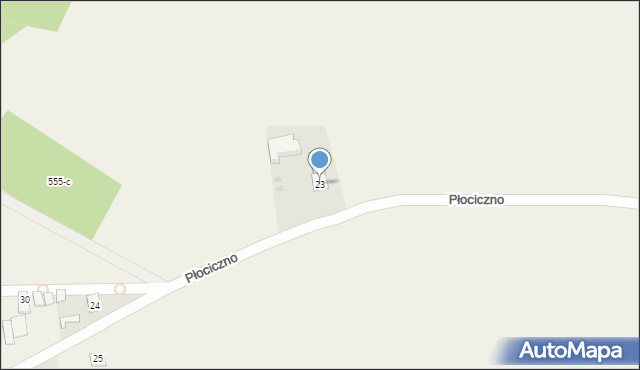 Płociczno, Płociczno, 23, mapa Płociczno