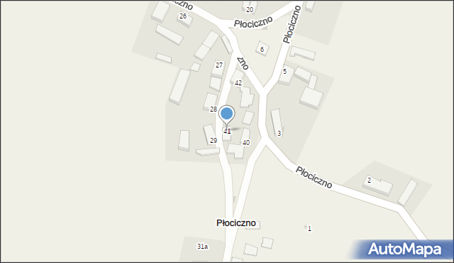 Płociczno, Płociczno, 41, mapa Płociczno