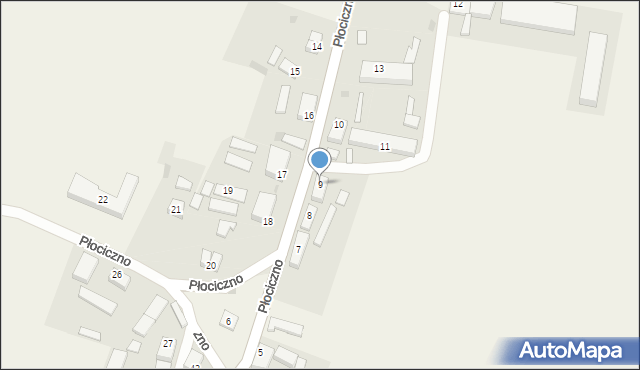Płociczno, Płociczno, 9, mapa Płociczno