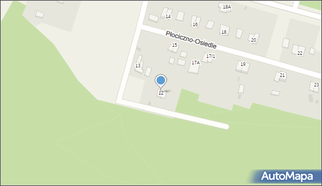 Płociczno-Osiedle, Płociczno-Osiedle, 12, mapa Płociczno-Osiedle