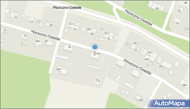 Płociczno-Osiedle, Płociczno-Osiedle, 27, mapa Płociczno-Osiedle