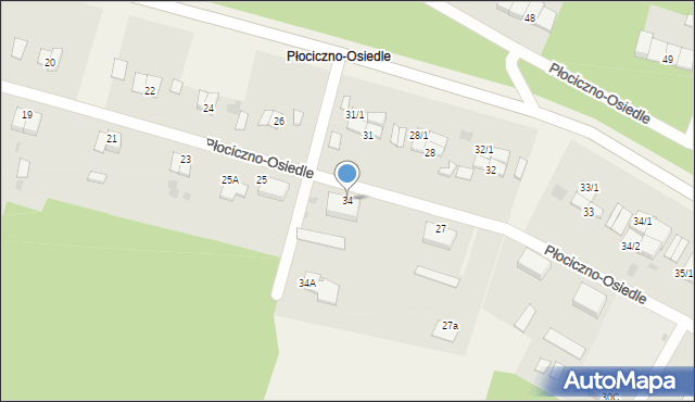 Płociczno-Osiedle, Płociczno-Osiedle, 34, mapa Płociczno-Osiedle