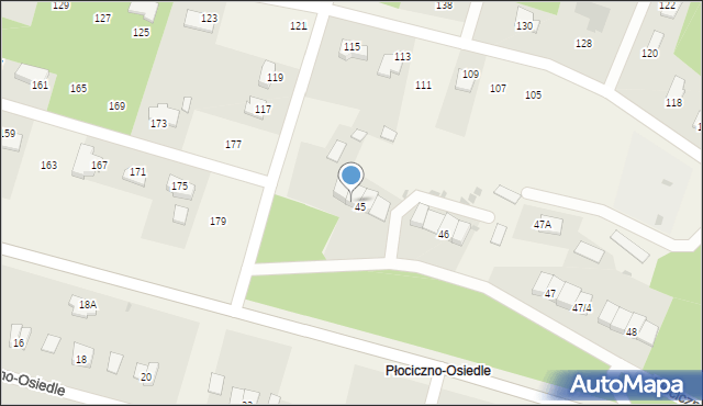 Płociczno-Osiedle, Płociczno-Osiedle, 45/3, mapa Płociczno-Osiedle