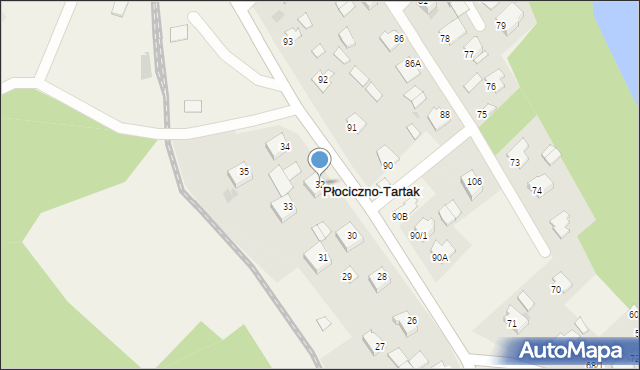 Płociczno-Tartak, Płociczno-Tartak, 32, mapa Płociczno-Tartak