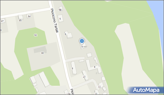 Płociczno-Tartak, Płociczno-Tartak, 7, mapa Płociczno-Tartak