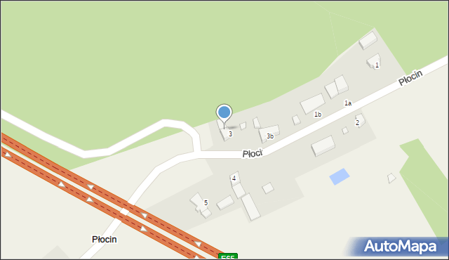 Płocin, Płocin, 3a, mapa Płocin