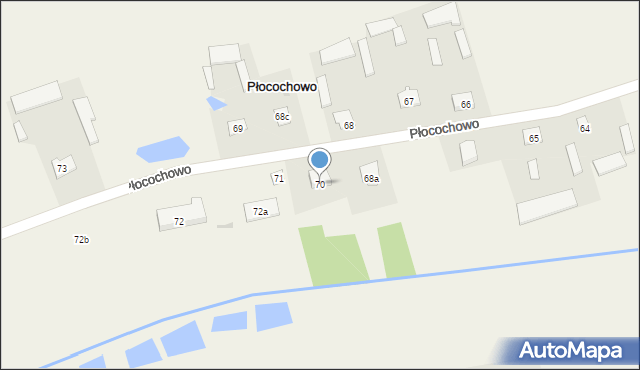 Płocochowo, Płocochowo, 70, mapa Płocochowo