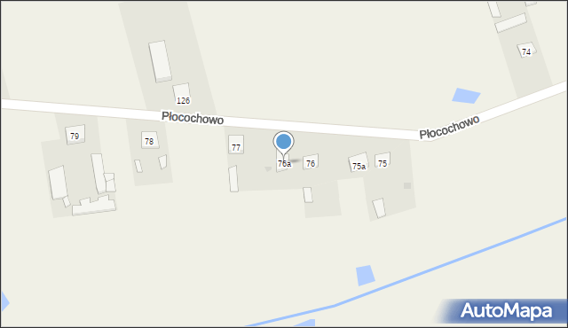 Płocochowo, Płocochowo, 76a, mapa Płocochowo