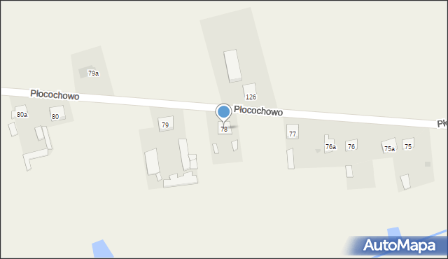 Płocochowo, Płocochowo, 78, mapa Płocochowo
