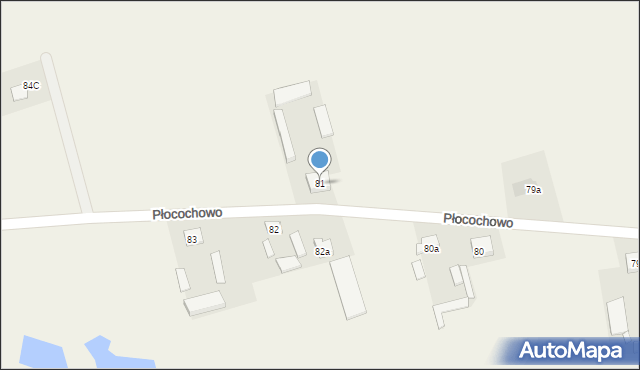 Płocochowo, Płocochowo, 81, mapa Płocochowo