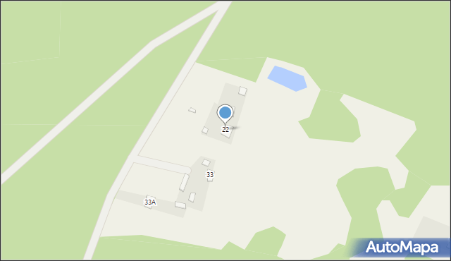 Płomieniec, Płomieniec, 22, mapa Płomieniec