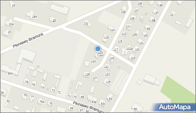 Płoniawy-Bramura, Płoniawy-Bramura, 122, mapa Płoniawy-Bramura