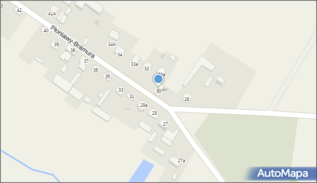 Płoniawy-Bramura, Płoniawy-Bramura, 30, mapa Płoniawy-Bramura