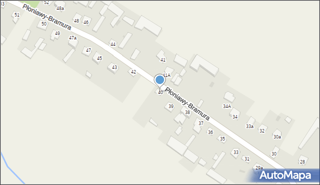 Płoniawy-Bramura, Płoniawy-Bramura, 40, mapa Płoniawy-Bramura