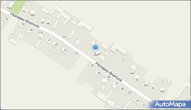 Płoniawy-Bramura, Płoniawy-Bramura, 41A, mapa Płoniawy-Bramura