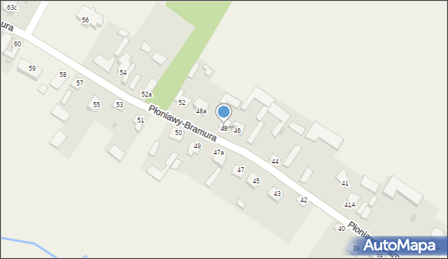 Płoniawy-Bramura, Płoniawy-Bramura, 48, mapa Płoniawy-Bramura