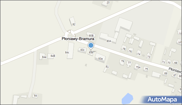 Płoniawy-Bramura, Płoniawy-Bramura, 83b, mapa Płoniawy-Bramura