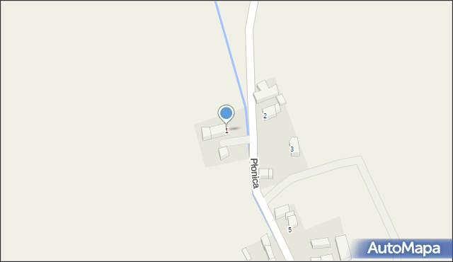 Płonica, Płonica, 1, mapa Płonica