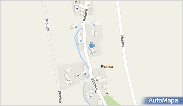 Płonica, Płonica, 31, mapa Płonica