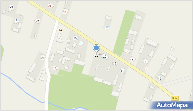 Płonka, Płonka, 11, mapa Płonka