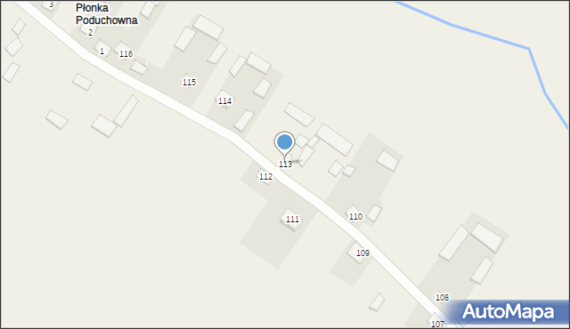 Płonka, Płonka, 113, mapa Płonka