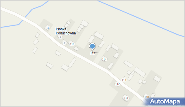 Płonka, Płonka, 115, mapa Płonka