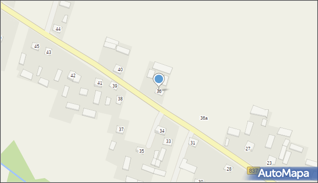 Płonka, Płonka, 36, mapa Płonka