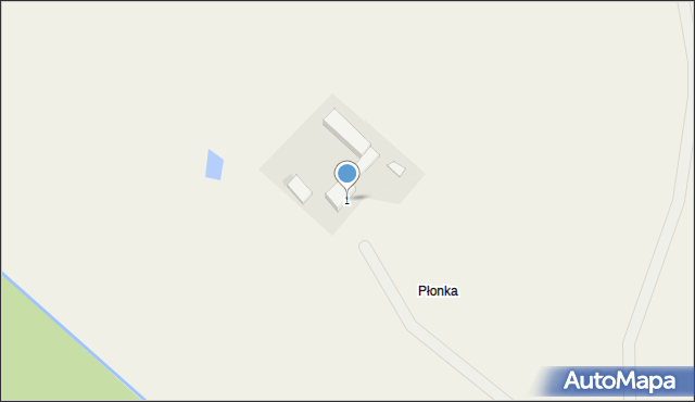 Płonka, Płonka, 1, mapa Płonka